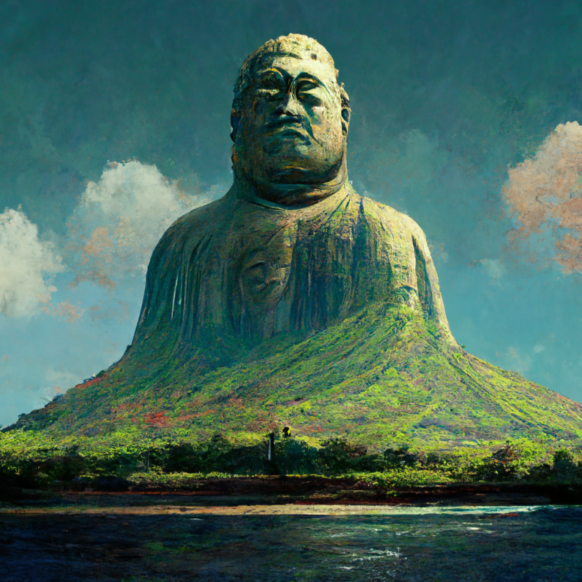 ハワイの仏像